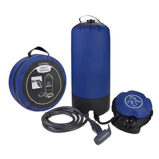 Pompe à pied Camping douche léger PVC gonflable pression sac d'eau Portable en plein air plage randonnée bain Kit de lavage