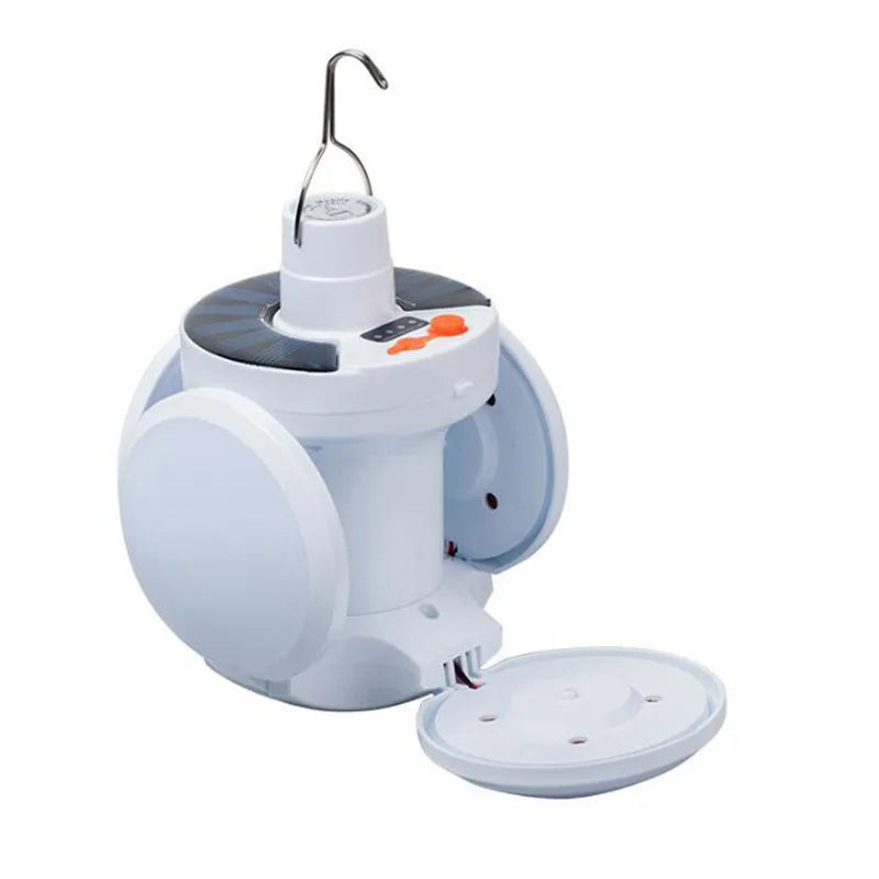 Lampe LED rechargeable, lanterne d'extérieur étanche, lampe solaire USB