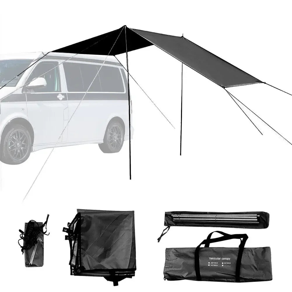 Auvent imperméable bâche tente ombre Camping en plein air voiture auvent côté Pergola voiture queue tente auvent pour camping-car Suv nouveau