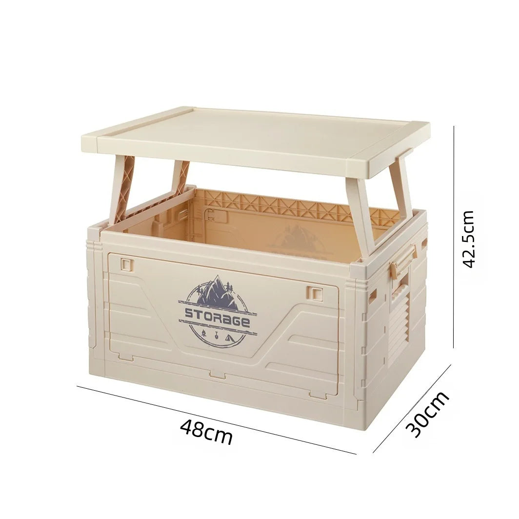 Boîte pliante de camping en plein air, camping avec table, boîte d'organisation de pique-nique de camping, boîte de rangement à domicile, boîte de rangement