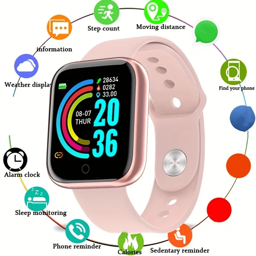 Smartwatch hommes femmes montres montre intelligente Message Fitness moniteur Bracelet cadeau d'anniversaire horloge électronique pour Android IOS