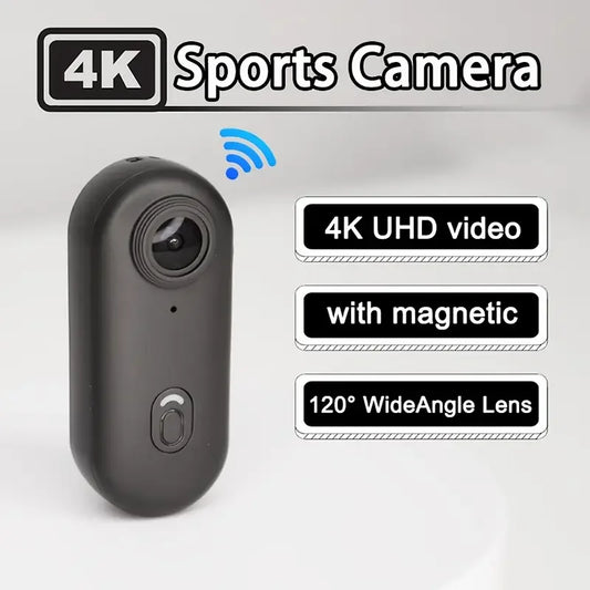 2025 magnétique 4K POV Cam petit enregistreur de sport casque support de vélo Mini caméra micro sans fil Ultra Portable DV Vlog enregistrement d'action