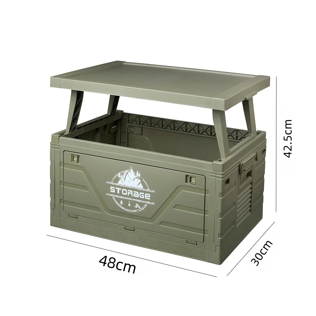 Boîte pliante de camping en plein air, camping avec table, boîte d'organisation de pique-nique de camping, boîte de rangement à domicile, boîte de rangement